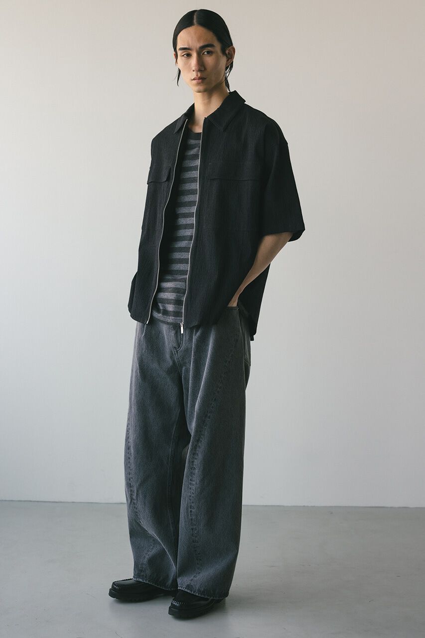 STYLEMIXER「シアサッカージップシャツ」|シャツ・ブラウス|