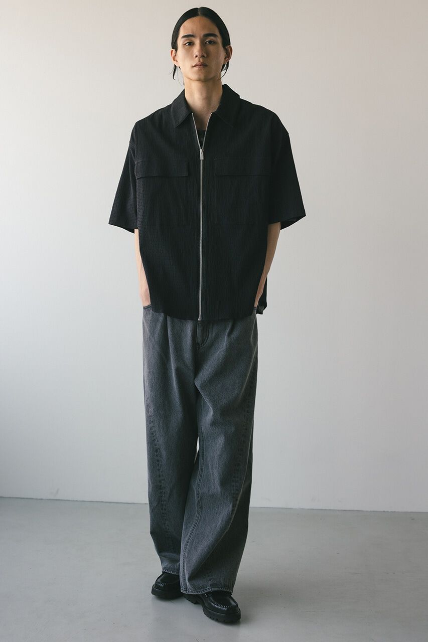 STYLEMIXER「シアサッカージップシャツ」|シャツ・ブラウス|