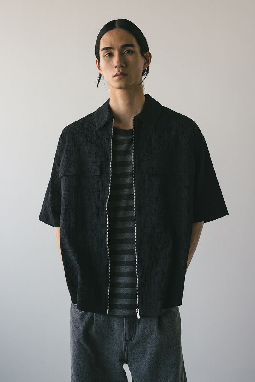 STYLEMIXER「シアサッカージップシャツ」|シャツ・ブラウス|