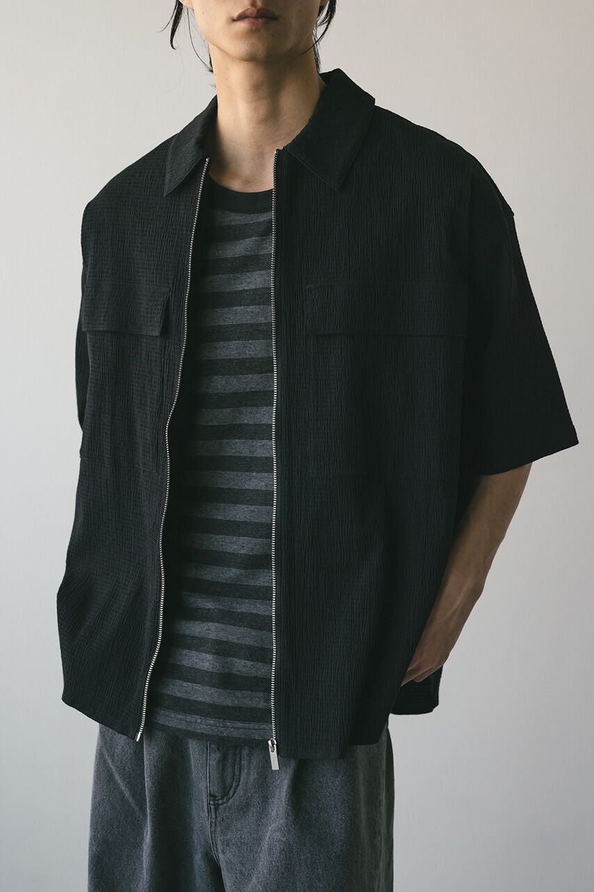 STYLEMIXER「シアサッカージップシャツ」|シャツ・ブラウス|