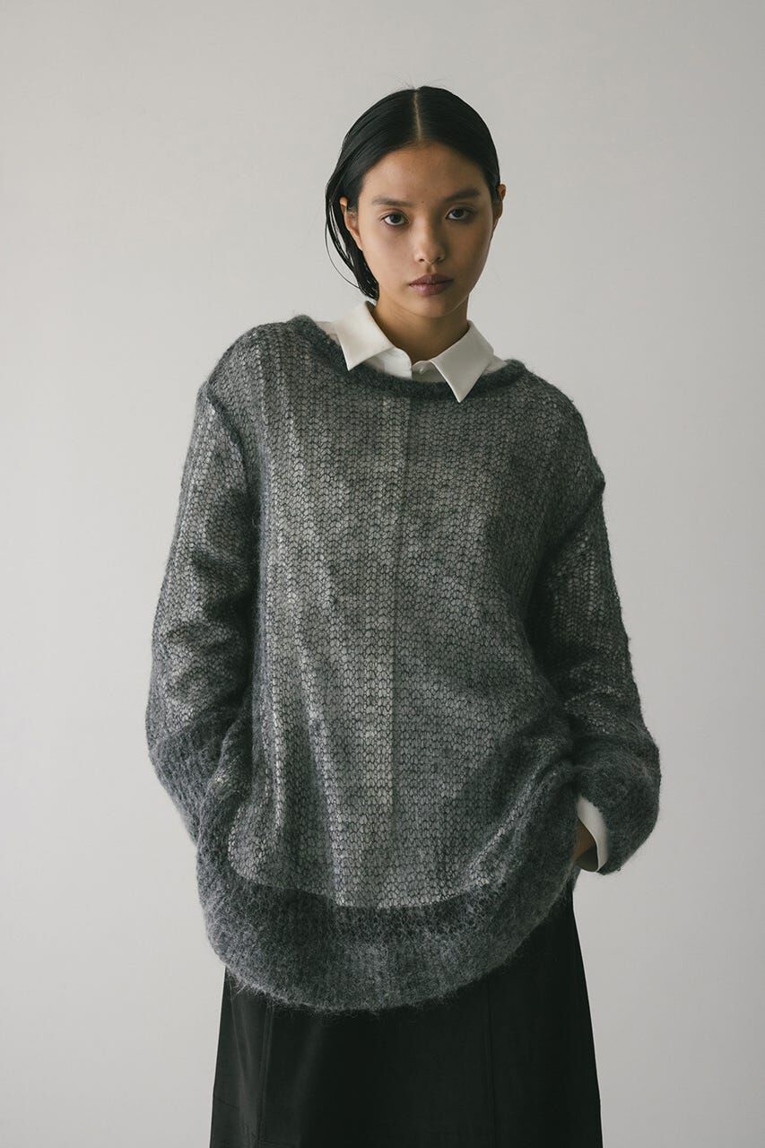 STYLEMIXER「シュガーモヘアルーズニット」|ニット・セーター|