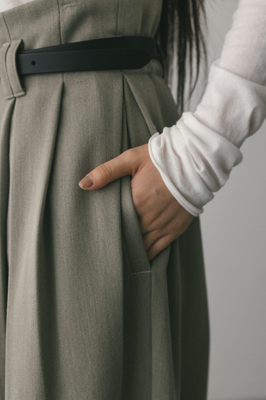 STYLEMIXER「ハイウエストタックワイドパンツ」|その他|