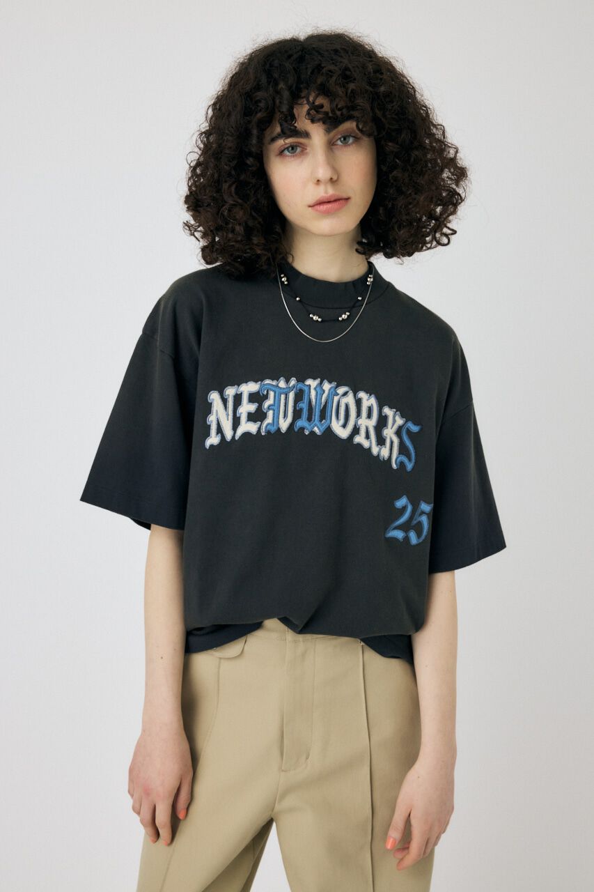 MOUSSY「NETWORKS FADED Tシャツ」|Tシャツ・カットソー|BLK