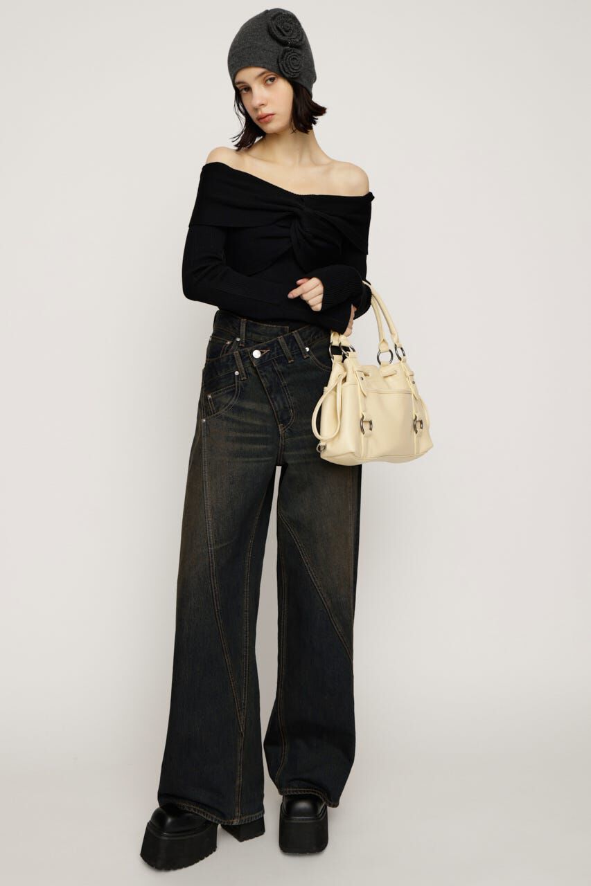 SLY「J／W SWITCHING STRAIGHT パンツ」|デニム|