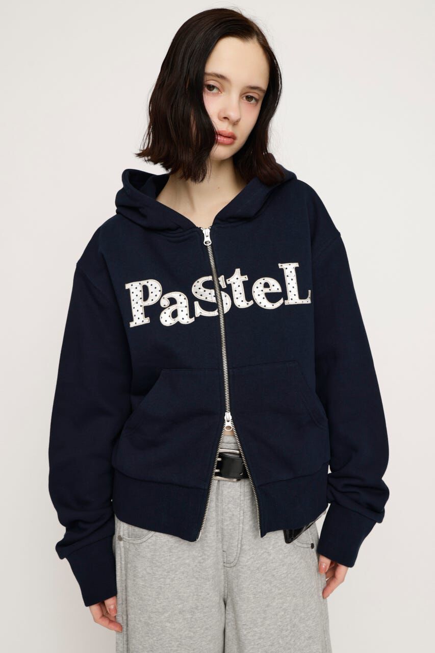 SLY「FLOWER CUT HOODIE」|パーカー|NVY