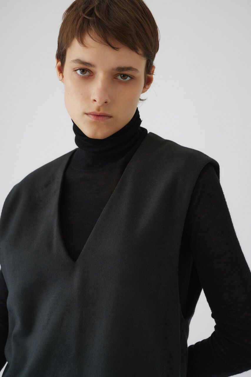 RIM.ARK 「Soft felt long vest」|チュニック|