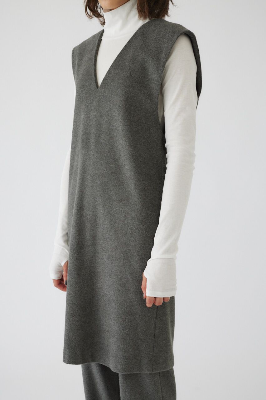 RIM.ARK 「Soft felt long vest」|チュニック|