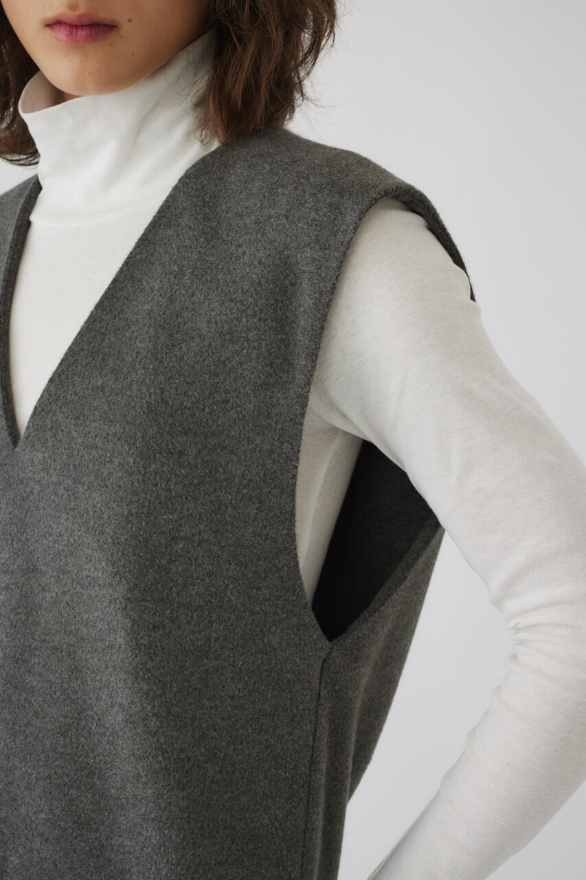 RIM.ARK 「Soft felt long vest」|チュニック|
