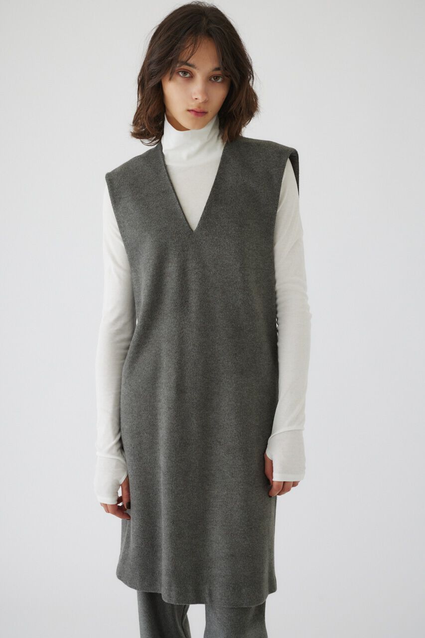 RIM.ARK 「Soft felt long vest」|チュニック|