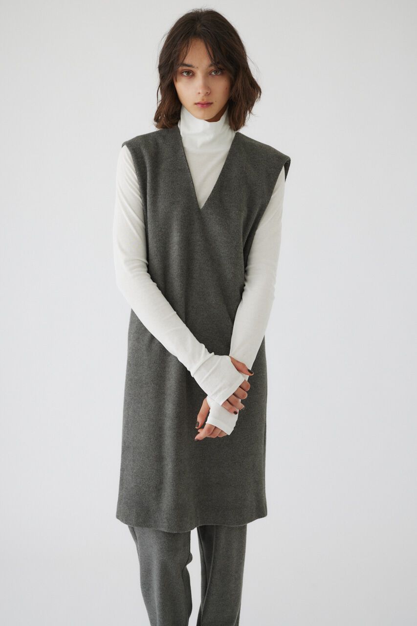 RIM.ARK 「Soft felt long vest」|チュニック|