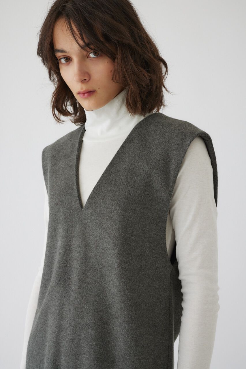 RIM.ARK 「Soft felt long vest」|チュニック|
