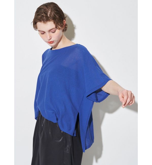 ELENDEEK「HIGH TWIST DOLMAN T KT」|ニット・セーター|ブルー