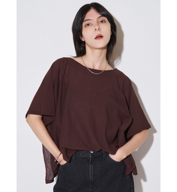 ELENDEEK「HIGH TWIST DOLMAN T KT」|ニット・セーター|ブラウン