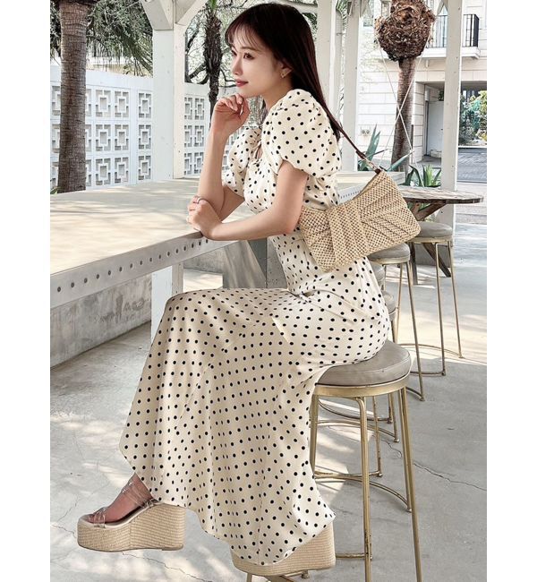 RESEXXY「バブルスリーブマーメイドワンピース」|ワンピース|