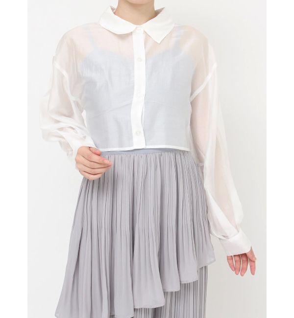 RESEXXY「シアーショートシャツ」|シャツ・ブラウス|