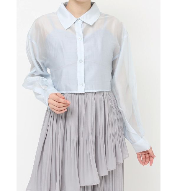 RESEXXY「シアーショートシャツ」|シャツ・ブラウス|