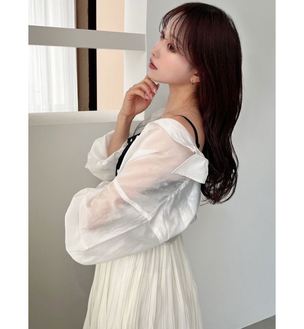 RESEXXY「シアーショートシャツ」|シャツ・ブラウス|