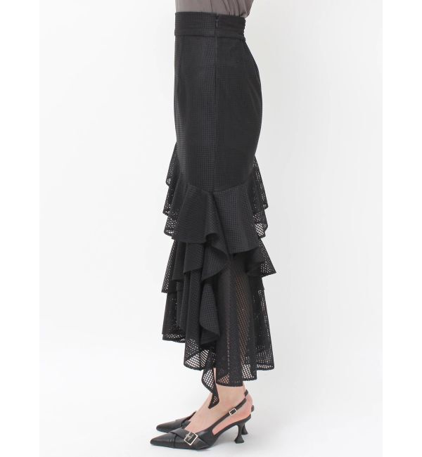 RESEXXY「メッシュラッフルスカート」|スカート|