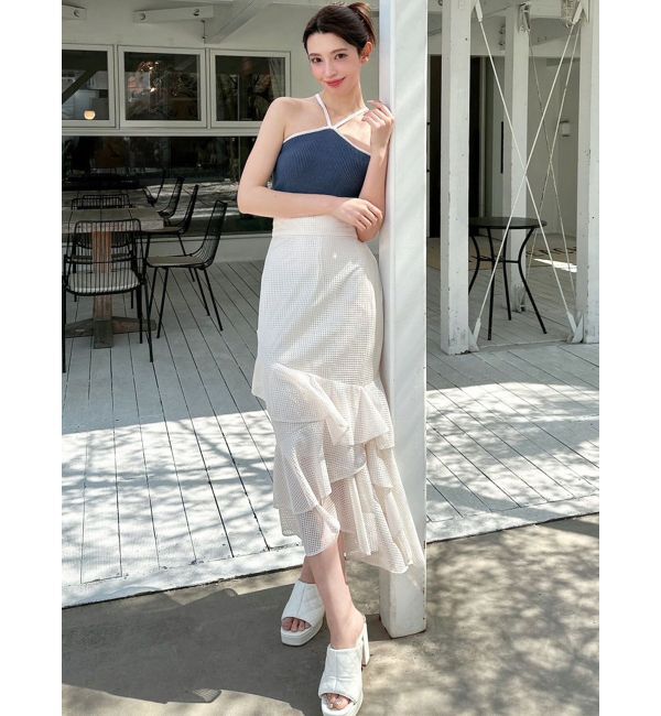 RESEXXY「メッシュラッフルスカート」|スカート|