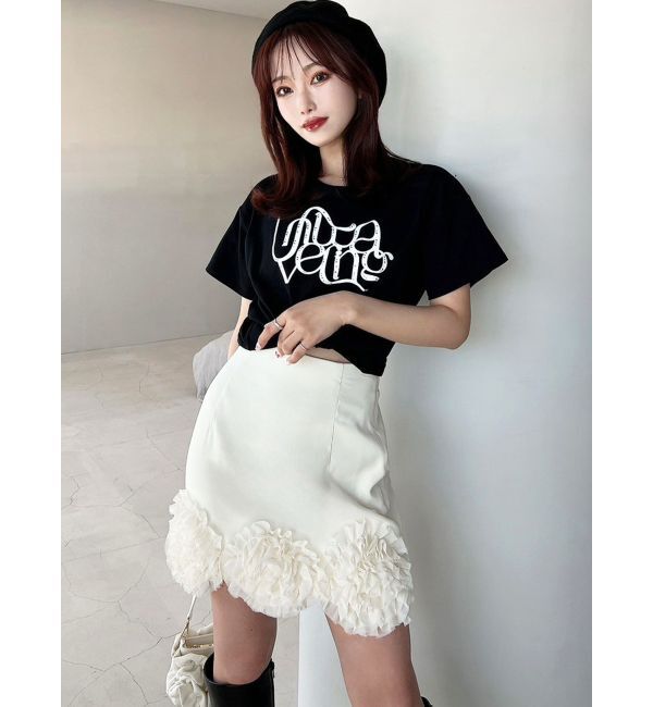 RESEXXY「コサージュミニスカート」|スカート|