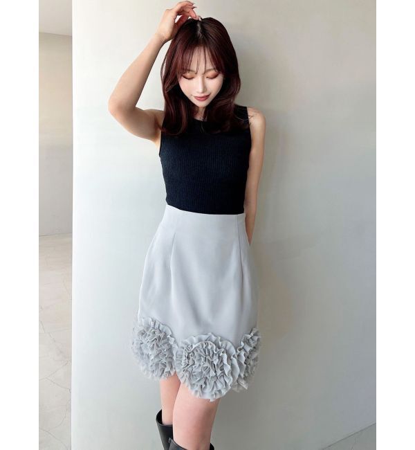 RESEXXY「コサージュミニスカート」|スカート|