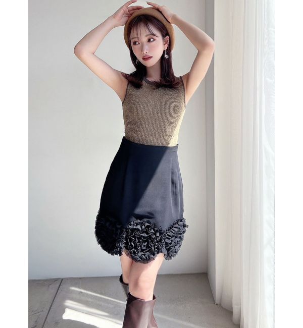 RESEXXY「コサージュミニスカート」|スカート|