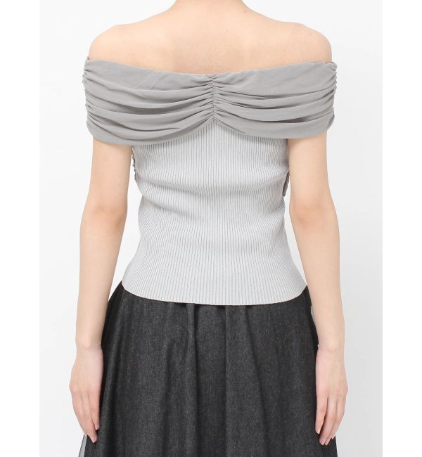 RESEXXY「ツイストオフショルニットトップス」|ニット・セーター|