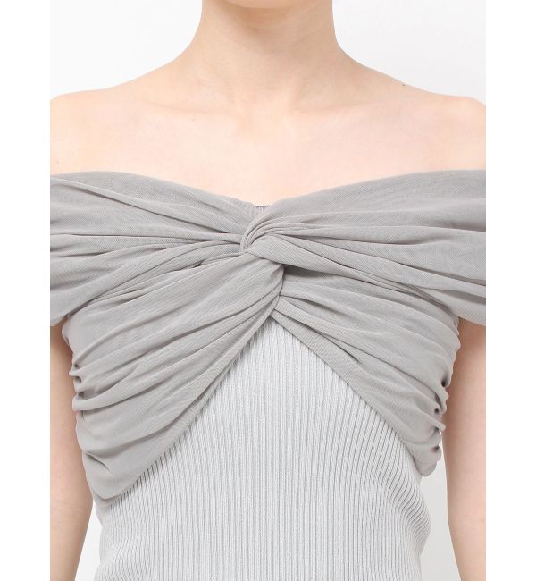 RESEXXY「ツイストオフショルニットトップス」|ニット・セーター|