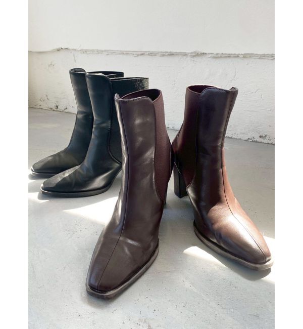 RESEXXY「スクエアトゥショートブーツ」|ショートブーツ|