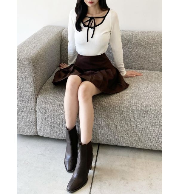 RESEXXY「スクエアトゥショートブーツ」|ショートブーツ|