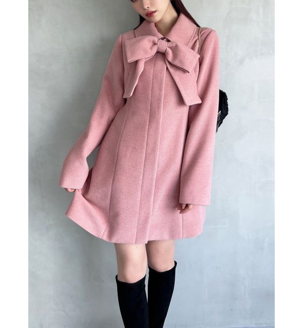 RESEXXY「ビッグリボンミディコート【完売カラーは品番：1526100148で販売中】」|その他|ピンク