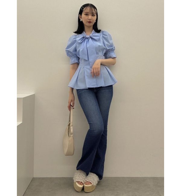 dazzlin「デニムフレアパンツ」|デニム|