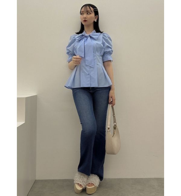 dazzlin「デニムフレアパンツ」|デニム|