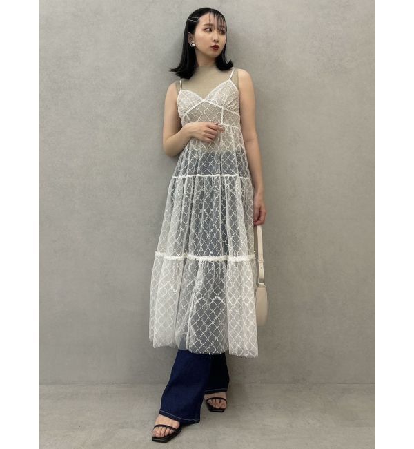 dazzlin「デニムフレアパンツ」|デニム|