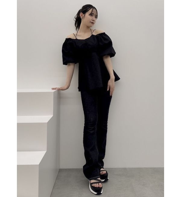 dazzlin「デニムフレアパンツ」|デニム|