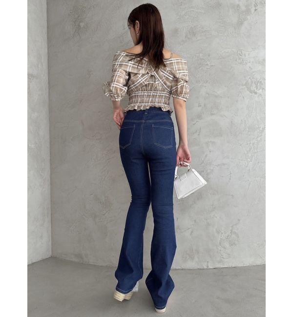 dazzlin「デニムフレアパンツ」|デニム|