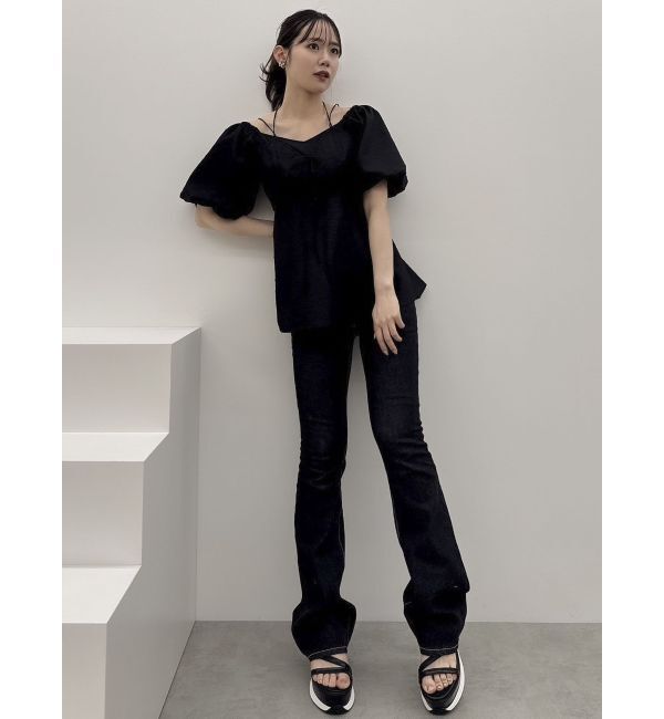 dazzlin「デニムフレアパンツ」|デニム|