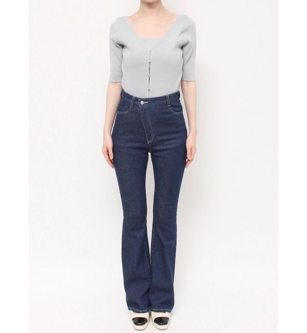dazzlin「デニムフレアパンツ」|デニム|