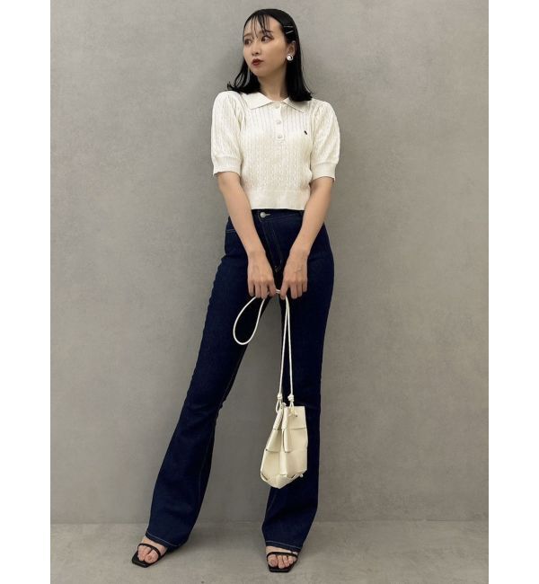 dazzlin「デニムフレアパンツ」|デニム|