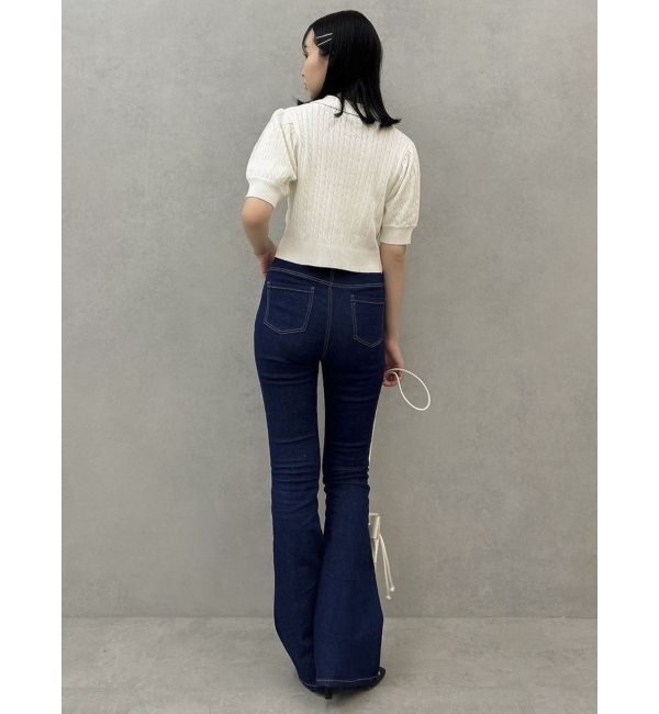 dazzlin「デニムフレアパンツ」|デニム|