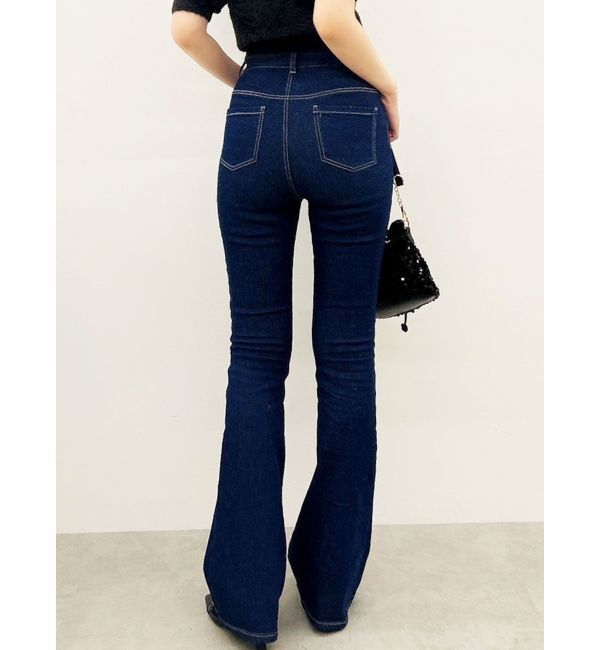 dazzlin「デニムフレアパンツ」|デニム|インディゴ