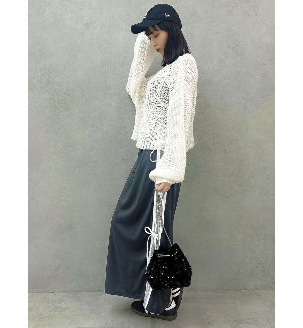 dazzlin「サイドレースリボントラックスカート」|スカート|