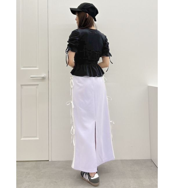 dazzlin「サイドレースリボントラックスカート」|スカート|