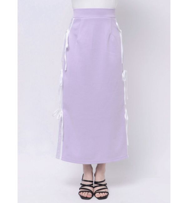 dazzlin「サイドレースリボントラックスカート」|スカート|