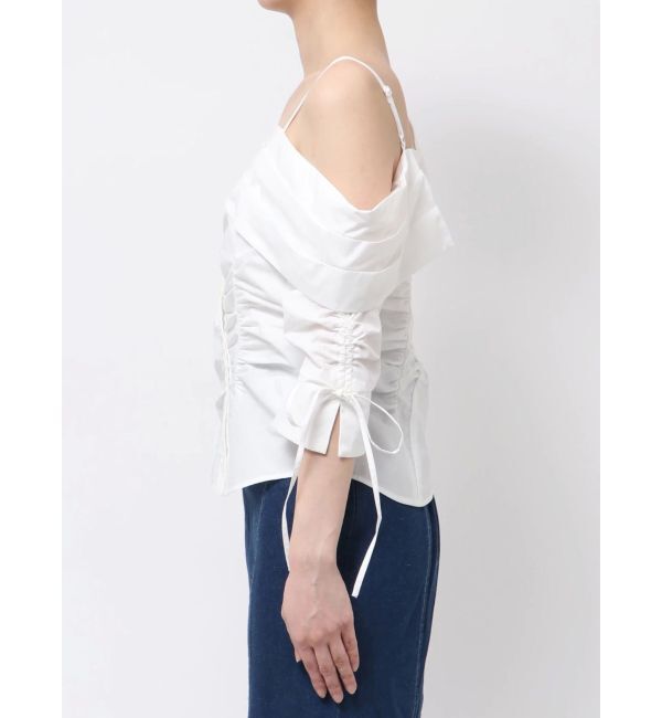 dazzlin「アシメギャザーブラウス」|シャツ・ブラウス|