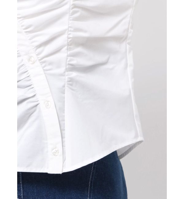 dazzlin「アシメギャザーブラウス」|シャツ・ブラウス|