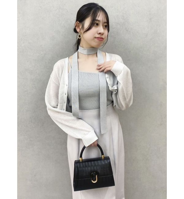 dazzlin「シアーカーデタイセットニット」|ニット・セーター|