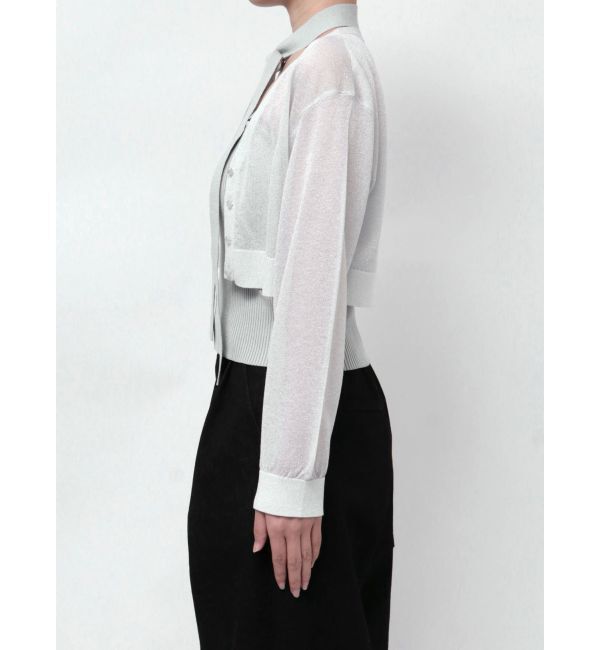 dazzlin「シアーカーデタイセットニット」|ニット・セーター|