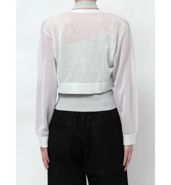 dazzlin「シアーカーデタイセットニット」|ニット・セーター|