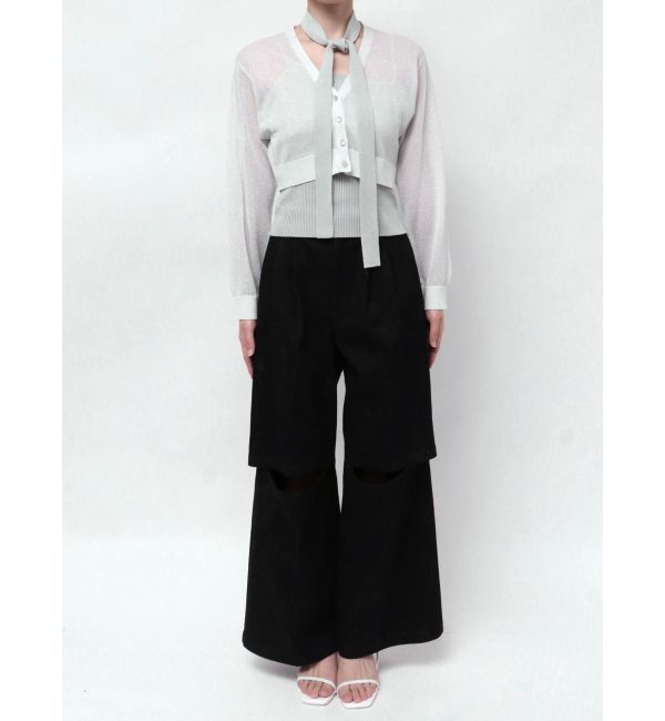 dazzlin「シアーカーデタイセットニット」|ニット・セーター|